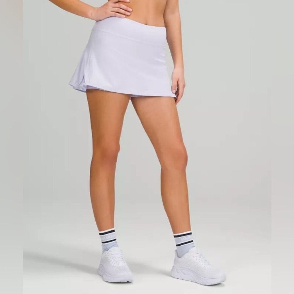 Lululemon Athletica PLAY OFF THE PLEATS TENNIS SKIRT BLUE DAYDREAM SIZE 6 NWT